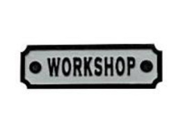 workshop sign